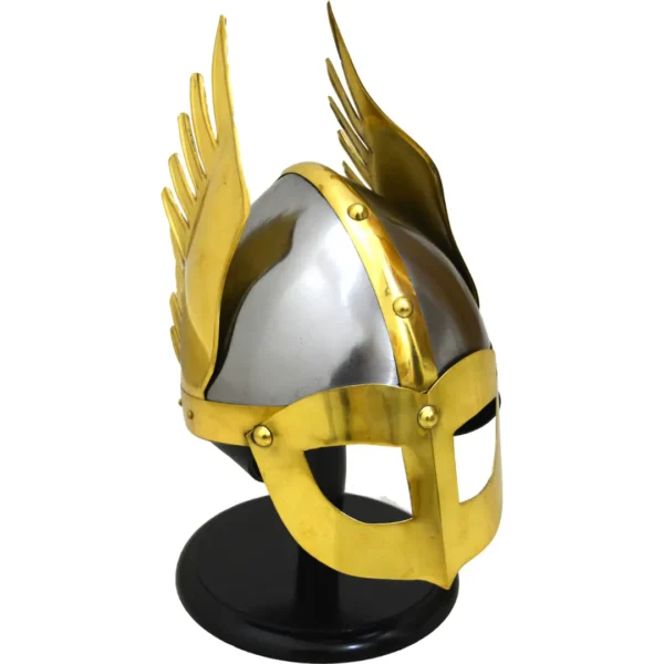 Medieval Knight Viking Helmet Armor Winged Norman Helm Fully Wearable with Linnner