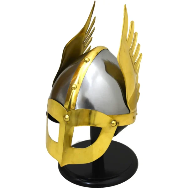 Medieval Knight Viking Helmet Armor Winged Norman Helm Fully Wearable with Linnner