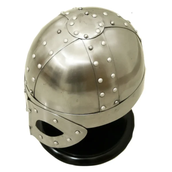 Viking Steel Norse Spectacle Helmet Medieval Armour Costume Helmet w/ stand