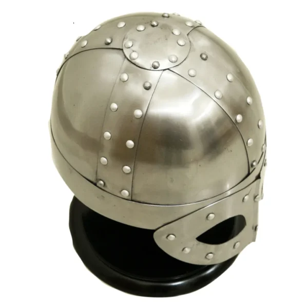 Viking Steel Norse Spectacle Helmet Medieval Armour Costume Helmet w/ stand