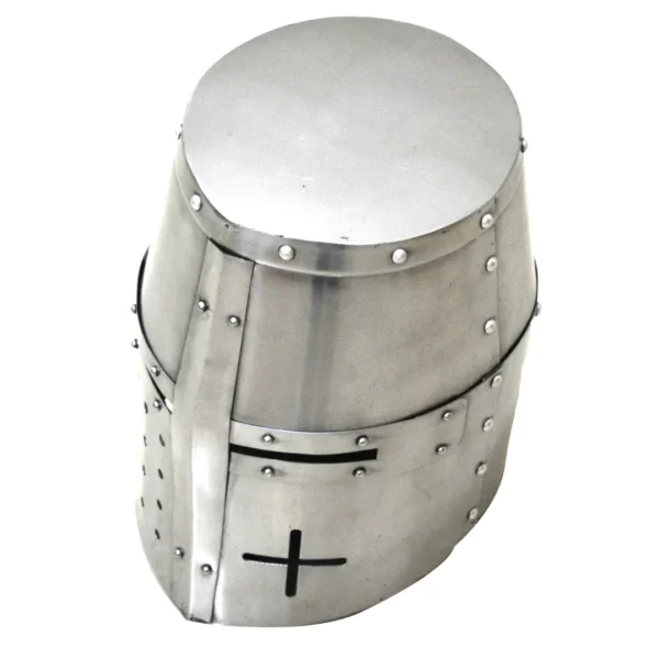 Medieval Templar Crusaders Great Helmet - Knight Armor Helmet - Greek Spartan Roman